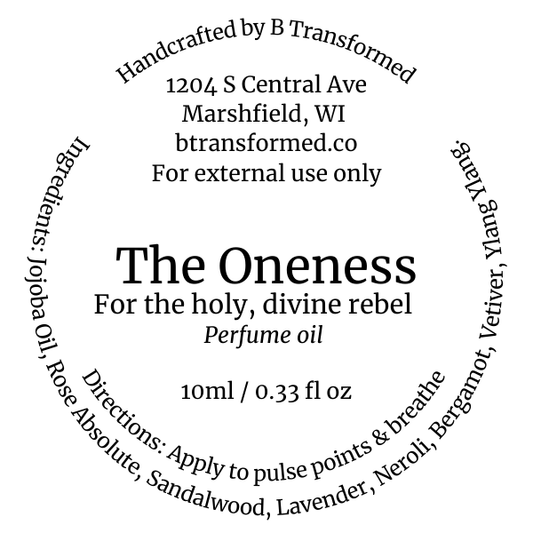 The Oneness - Handcrafted Perfume Oil (10ml)