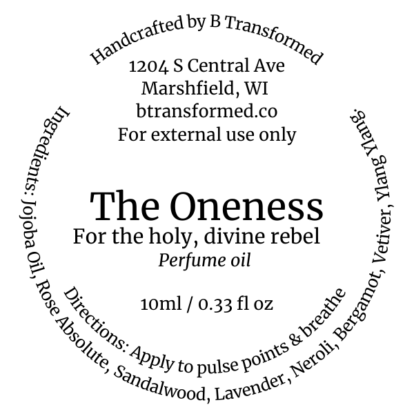The Oneness - Handcrafted Perfume Oil (10ml)